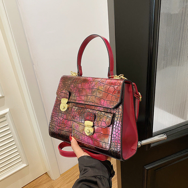 Éclat Croco Satchel
